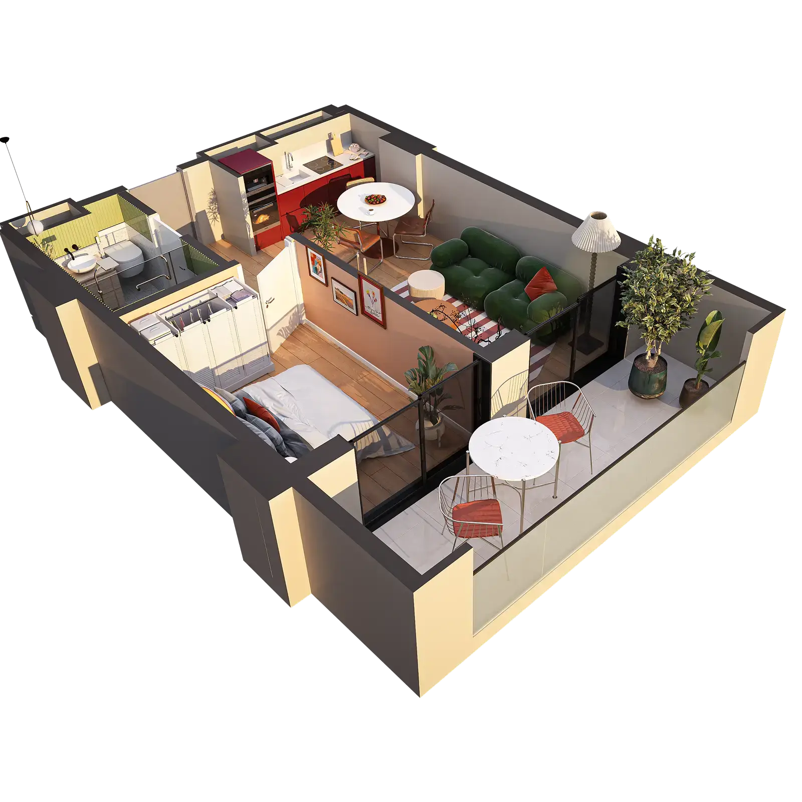 ბინა 141 — 3D ხედი
