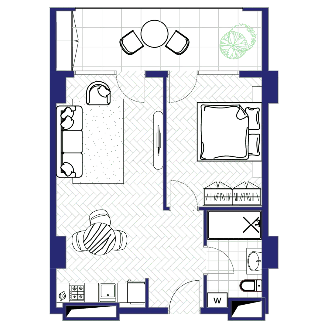 ბინა 104 — გეგმა